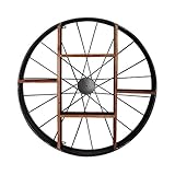 LAXF-Wand regale Schweberegal Wandregal Wandregal Metall Eisen | Holzregale Wandverteiler | Cube Regal Wand hängende Schindel als Bücherregal | Floating Unit Rahmen | Wanddekoration Design LOFT Vintag