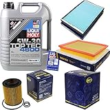 Filter Set Inspektionspaket 5 Liter Liqui Moly Motoröl Top Tec 4600 5W-30 SCT Germany Innenraumfilter Kraftstofffilter Luftfilter Ö