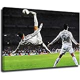 Kunstdruck auf Leinwand mit Fußball-Motiv Cristiano Ronaldo, 20 x 30