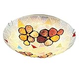 J.SCT-5 Tiffany Style Blumen LED Deckenleuchten Kreative handgefertigte Shell Deckenleuchte Unterputz Leuchte für Schlafzimmer W