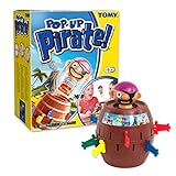 TOMY T7028A1 Kinderspiel 'Pop Up Pirate', Hochwertiges Aktionsspiel für die Familie, Piratenspiel zur Verfeinerung der Geschicklichkeit Ihres Kindes, Gesellschaftsspiel ab 4 Jahren, Pop up Sp