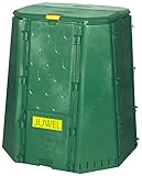 Juwel Thermokomposter AEROQUICK 690 (Nutzinhalt 700 l, für Garten- / Küchenabfälle, Komposter aus UV-stabilen Recyclingkunststoff, konische Form, mit 2 Entnahmeklappen, Deckel mit Windsicherung) 20158