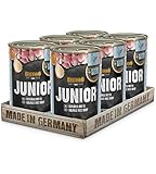 Belcando Super Premium Dose [6x400g Junior Geflügel & Ei] | Nassfutter für Hunde | Feuchtfutter Dose | Alleinfutter für Hunde Aller R