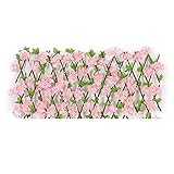Dreafly Simulation Zaun Blatt Outdoor Holzzaun Pflanze Gartenzaun Dekorativer Zaun Teleskop H