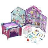 Hauck Pflege Spielset für Kuscheltiere Pet Clinic, für Kinder ab 3 Jahren, mit Tierklinik, Pflegebox, Arztkoffer, Zubehör, My W