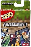 Mattel Games FPD61 - UNO Minecraft Edition, Gesellschaftsspiel, tolles Geschenk ab 7 J