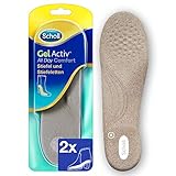 Scholl GelActiv Einlegesohlen All Day Comfort für Stiefel & Stiefeletten von 35-40,5 – Polsterung am Fußballen & Fußgewölbe – 1 Paar selbstklebende G