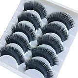 JIEMAO Rauchiges Make-up Falsche Wimpern Lange Dicke Dramatische Locke Flauschige Feder Wiederverwendbare Wimpern Für Bühne Nachtclub