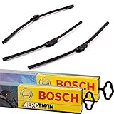 Set Bosch Wischer Wischerblatt Wischerblätter Scheibenwischer Scheibenwischerblätter Aerotwin A936S + Heckwischer Heckwischerblatt Heckscheibenwischer A400H