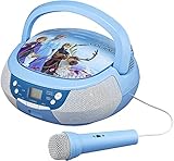 Disney Eiskönigin 2 / Frozen 2 Tragbarer CD-Player mit Radio & Mikrofon für Kinder - eKids FR-430V2