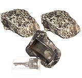 Lunartec Schlüsselstein: Schlüsselversteck in Stein-Optik, 3er-Set (Schlüsselstein Versteck)