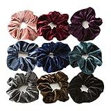 Haargummis Big Velvet Hair Bobbles Elastische weiche Haarbänder Krawatten für Mädchen F