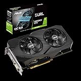 ASUS Dual Nvidia GeForce GTX 1660 Super 6GB EVO OC Edition Gaming Grafikkarte (GDDR6 Speicher, PCIe 3.0, 1x HDMI 2.0b, 1x DVI, 1x DisplayPort 1.4, DUAL-GTX1660S-O6G-EVO)