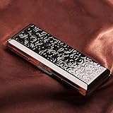 NACHEN Zigarettenetui Metal lZigarettenbox Damen Und Männer Und Frauen Verlängern Tragbare Ultradünne Zigaretten Schachteln,Black,108X46X20MM