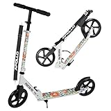 Apollo XXL Wheel Scooter - Phantom Pro City Scooter, Klappbarer City-Roller, höhenverstellbar, Tret-Roller für Erw
