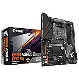 Gigabyte B550 AORUS PRO V2, AMD B550, AM4, DDR4, PCIe 4.0 x16, Dual M.2, 2.5GbE LAN, USB 3.2 Gen 2, ATX