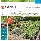 Gardena Start Set Pflanzflächen: Micro-Drip-Gartenbewässerungssystem zur individuellen, flexiblen Bewässerung von Blumen- und Gemüsebeeten (13015-20)