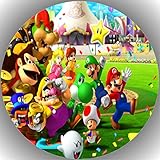Premium Esspapier Tortenaufleger Tortenbild Geburtstag Super Mario K38