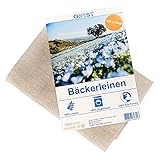 Onest Bäckerleinen (120 x 70cm) – Aus 100% Naturleinen gemäß Öko-Tex-100 – Leinentuch hergestellt in Europa – Mit extra hoher Webdichte für perfektes M