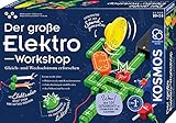 KOSMOS 620820 Der große Elektro-Workshop, Erforsche Gleichstrom und Wechselstrom, über 130 Experimente, Experimentierkasten für Kinder ab 10 - 14 J