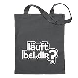 Kiwistar Läuft bei dir? Design 2 Tragetasche Baumwolltasche Stoffbeutel Umhängetasche Langer Henk