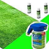 Dr.Cheol Hydro Mousse Sprührasen Rasen,Sprührasen für Garten-(Keine Samen) (1 Spray Bottle & 3 Lawn Booster)