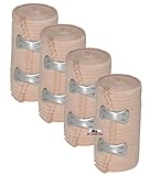 4 Stück all-around24® Elastikbandage Bandage Sportbandage Stützbandage Sportbinde (4)
