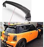 Auto Heckspoiler FüR Mini Cooper R56 JCW Ver.2.11/2.12 2001-2008, Premium Kohlefaser Material Hochfeste Schlagfestigkeit Langlebige Auto Styling