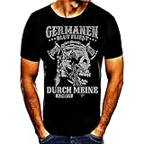 Germanen, Viking, Blut Wikinger Odin Valhalla T-Shirt (XL)