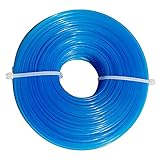 LISM Mähfaden Trimmerfaden 1,6mm x 100M, Rasentrimmer Schnur für Garten Rasentrimmer Elektrische Trimmer, Blaue runde ny