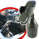 scozzi Universal Handyhalterung Auto Getränkehalter Dosenhalter Handy KFZ Halterung Halter kompatibel mit Samsung,iPhone,Xiaomi S21 S20 A72 A52 13 12 11 11T 10 9 X XR XS FE Plus Ultra Mini L