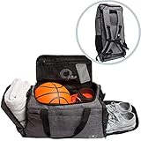 Bearformance® Ultimate Sportbag | Sporttasche mit Schuhfach & Nassfach mit Rucksackfunktion für Herren & Damen für Sport, Training, Gym, Calisthenics, Reise | Größe XL 70L | G