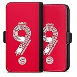 DeinDesign Flip Case kompatibel mit Apple iPhone 11 Pro Handyhülle aus Kunst Leder schwarz Klapphülle FC Bayern München Fanartikel M