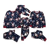 Weihnachten Schlafanzug Familien Pyjama Set Lang Fun-Nachtwäsche Herren Damen Jungen Mädchen Nachthemd Hausanzug Warmer Weihnachtsanzug Printed Home Kleidung Weihnachts-Pyjama W