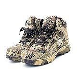 Household Products Herren-Winterstiefel, wasserdicht, für Wandern, Jagd, Outdoor, mit Fell gefüttert, warme Winterstiefel, Camouflage-High-Top-S