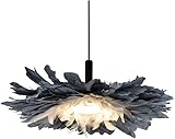 Kronleuchter Modern LED Kronleuchter romantische graue lampe elegante kunst deco pendelleuchte schlafzimmer wohnzimmer indoor beleuchtung federn vereinfachung postmodernen kreative decke hängende lamp
