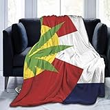 Modischer, bequemer, weicher Sherpa-Flanell-Fleece-Überwurf, Umhang für Bett, Couch, Stuhl, Wohnzimmer, übergroßer Überwurf, tragbares Kuscheltuch (Colorado Flagge, Marihuana Weed, 101,6 x 127 cm)