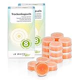 JB White 16 Stück Trockenkapseln für Hörgeräte, Hörgerät Trockentabletten, Trocknungskapseln für Trockenbox und Trockenbecher Zubehör (16 x 5g)