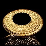 LED Streifen Warmweiß | LED Dimmbar | LED Band 230V | LED Lichtband außen | Wasserdicht nach IP68 | Energiesparend |LED Strip 15
