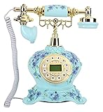 ZHANGKAIXUAN Antike Stil Telefonephone Decor Multifunktionale Vintage Dekorative Telefone mit Anrufer ID Home Telefon Kornose Telefon Retro Festnetztelefon FüR