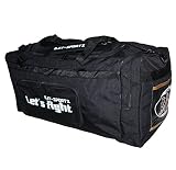 BAY® 'Let´s Fight XL, 80 cm, Sporttasche, Reisetasche, 100 l Liter, schwarz Gold Eishockeytasche Tasche groß XXL Transporttasche, Sporttasche, Jumbo, Sport, Eishockey