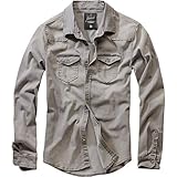 Brandit Denimshirt Riley - Grey - XXL