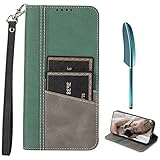 BAILI Handyhülle für Sony Xperia 5 II Hülle Leder Klapphülle Handytasche Case Schutzhülle für Sony Xperia 5 II Handy Hüllen,PEN5