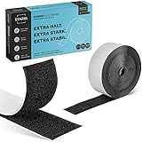 STARKL® Klettband selbstklebend Extra Stark (Schwarz) I 3m x 30mm Klettverschluss selbstklebend für innen u. außen I Doppelseitiges Klettband für Fliegeng