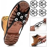 4 Paar Schuhspikes Magic Spiker Gr.40-44 Schnee Anti Rutsch elastisch Steigeisen Eisspikes Spikes Schuhkrallen W