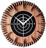 Fakavear Kreative Wanduhr, Silent Large Wall Clock Zielen Sie Auf Die Bull's-Eye-Kugel Massivholz-Wanduhr Kugeluhr Pistole Zielschalenuhr Modernes Design Wohnkultur W