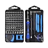 Mini Präzisionsschraubendreher-Set, 119-teiliges Schraubendreher-Set Werkzeugsatz zur Reparatur von Magnetdateien für Elektronik, Möbel, Modell, Heimwerker, iPhone, Laptop