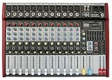 E-Lektron PW-1220 Live Power-Mixer 12-Kanal + stereo MP3-Kanal Mischpult inkl. 2x 400W E