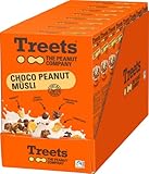 Treets Choco Peanut Müsli Vorratspack – Knackiges Knuspermüsli mit Choco Hafer-Crunch, Peanuts, Choco-Peanuts sowie knusprig geröstete Cornflakes (8 x 450g)