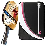 Butterfly Timo Boll Gold Tischtennisschläger + Tischtennishülle Drive Case 2 | Tischtennisschlägerset | Tischtennis Profi S